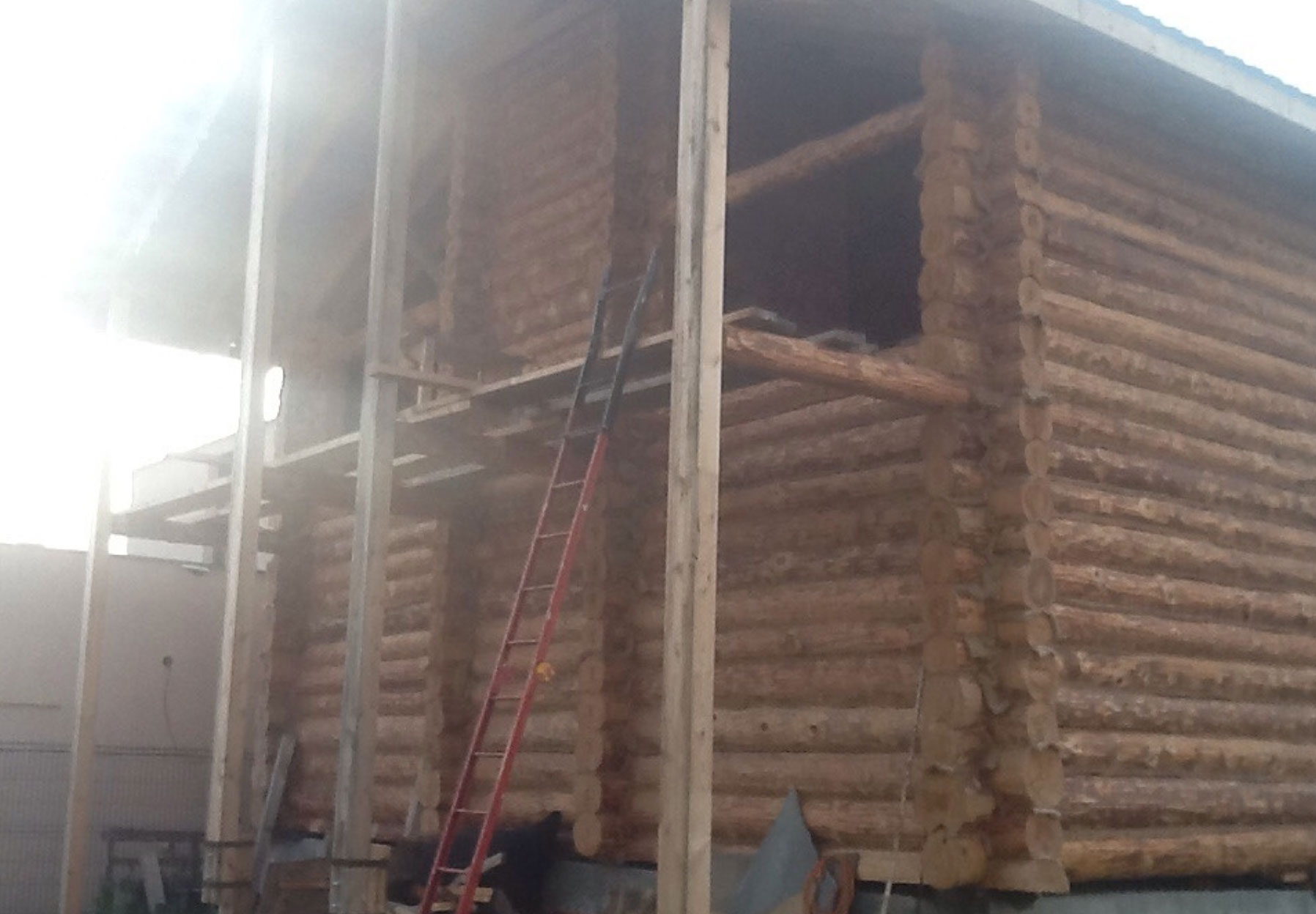 Баня из рубленного бревна