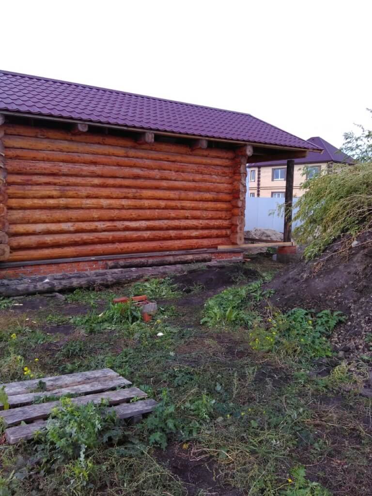 Баня из рубленного бревна