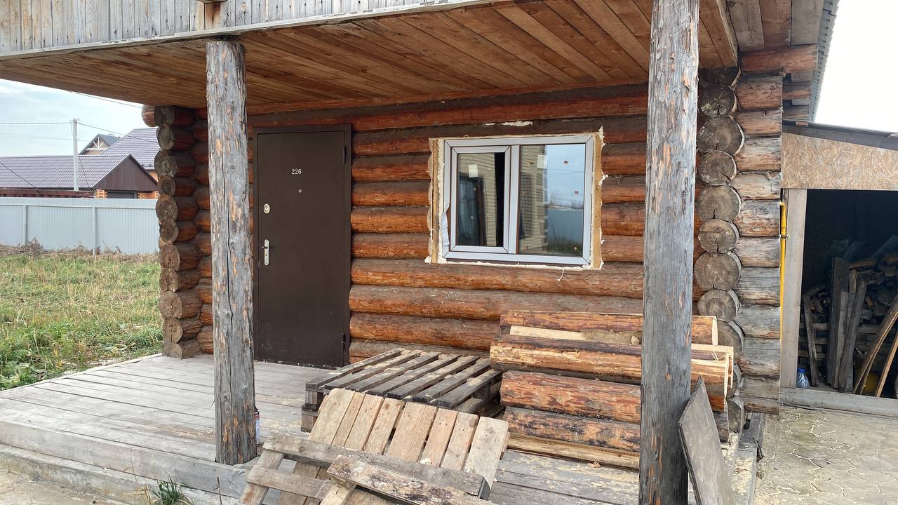 Баня из рубленного бревна