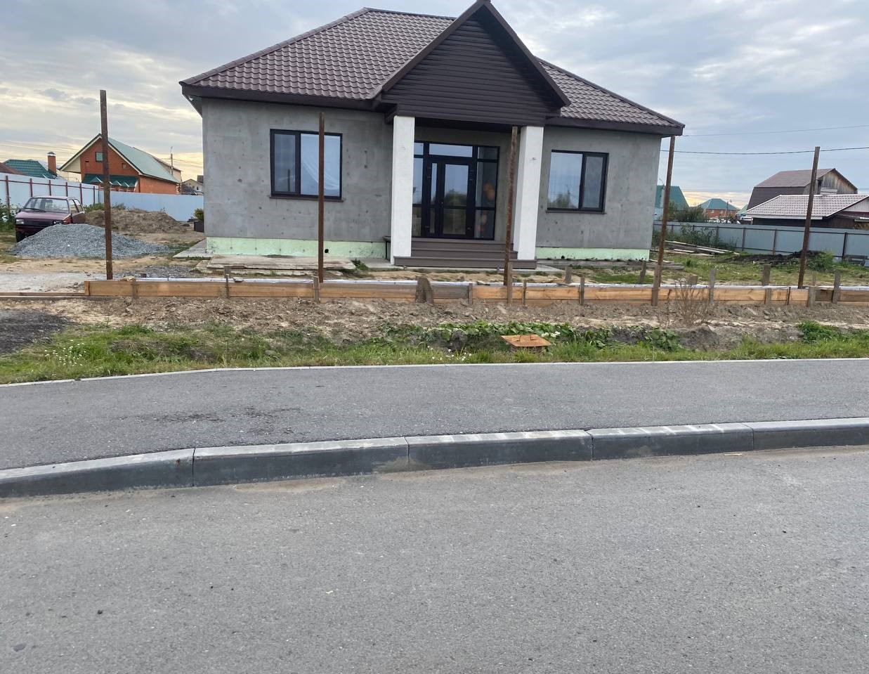 Загородный дом из пеноблоков